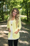 *1 LEFT - MEDIUM* Adeline Cardigan - Yellow