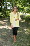 *1 LEFT - MEDIUM* Adeline Cardigan - Yellow