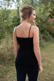 Ahh-Mazing Cami Lace Bottom Long Shaper - Black