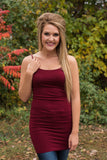 Ahh-Mazing Cami Long Shaper - Burgundy