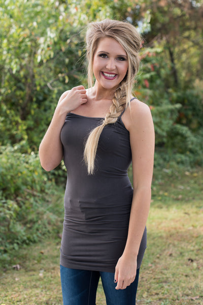 Ahh-Mazing Cami Long Shaper - Dark Gray