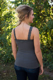 Ahh-Mazing Lace Short Shapers - Dark Gray