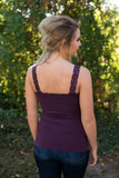 Ahh-Mazing Lace Short Shapers - Eggplant