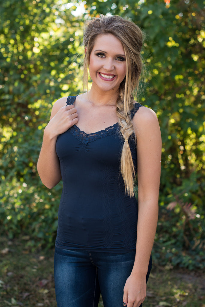 Ahh-Mazing Lace Short Shapers - Ink
