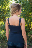 Ahh-Mazing Lace Short Shapers - Ink