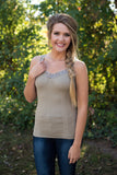 Ahh-Mazing Lace Short Shapers - Sandstone
