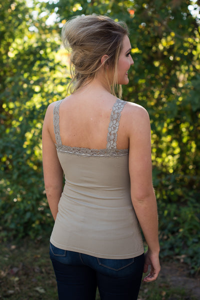 Ahh-Mazing Lace Short Shapers - Sandstone
