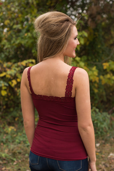 Ahh-Mazing Lace Short Shapers - Burgundy