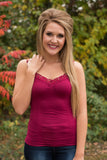 Ahh-Mazing Lace Short Shapers - Dark Cranberry