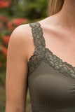 Ahh-Mazing Lace Short Shapers - Olive