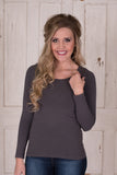 Ahh-Mazing Long Sleeve Shaper - Dark Gray