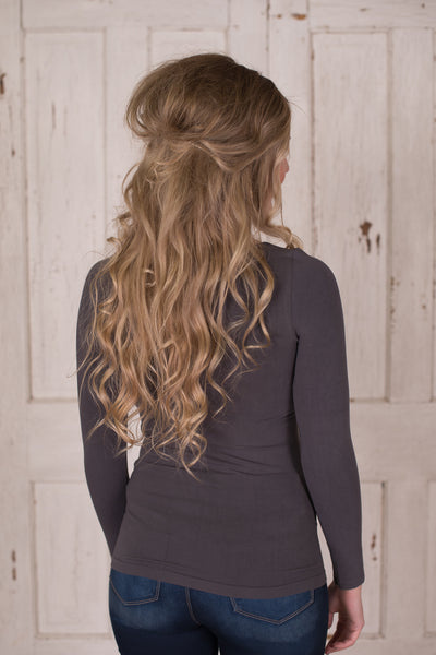 Ahh-Mazing Long Sleeve Shaper - Dark Gray