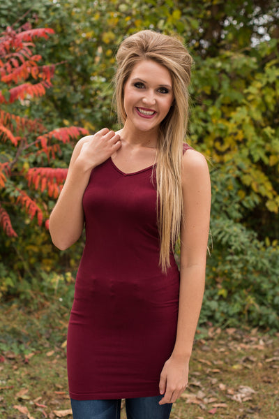 Ahh-Mazing Tank Long Shaper - Burgundy