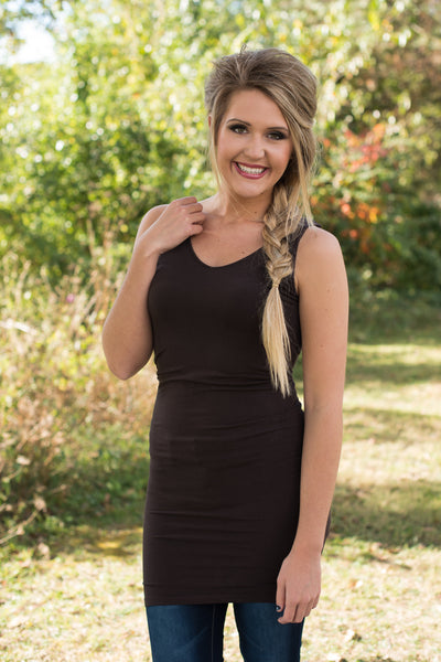 Ahh-Mazing Tank Long Shaper - Dark Brown
