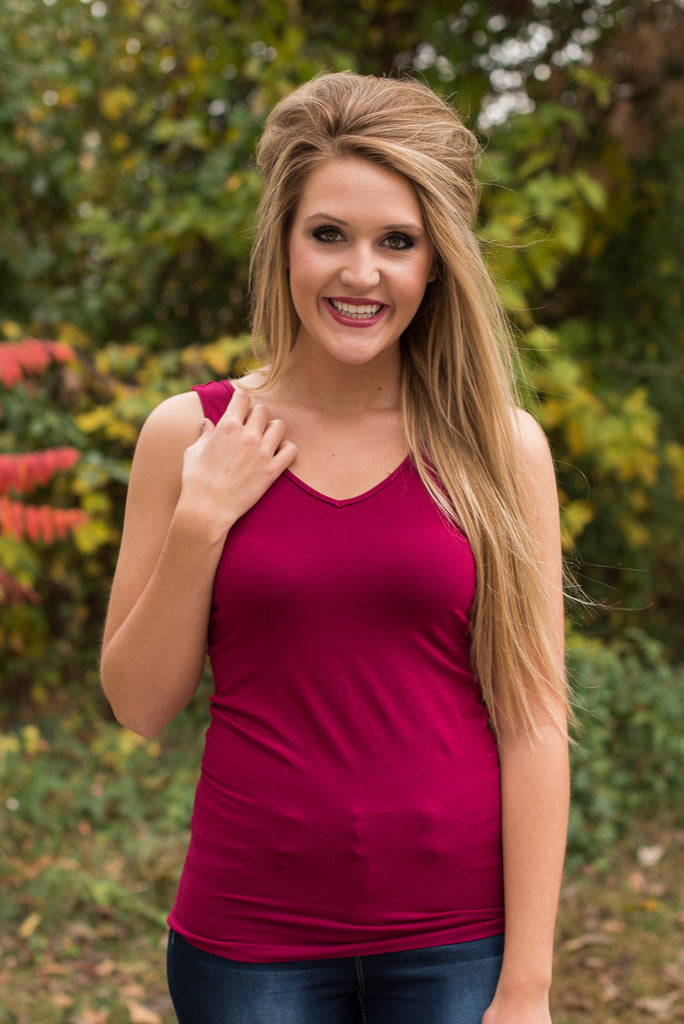 Ahh-Mazing Tank Short Shaper - Dark Cranberry