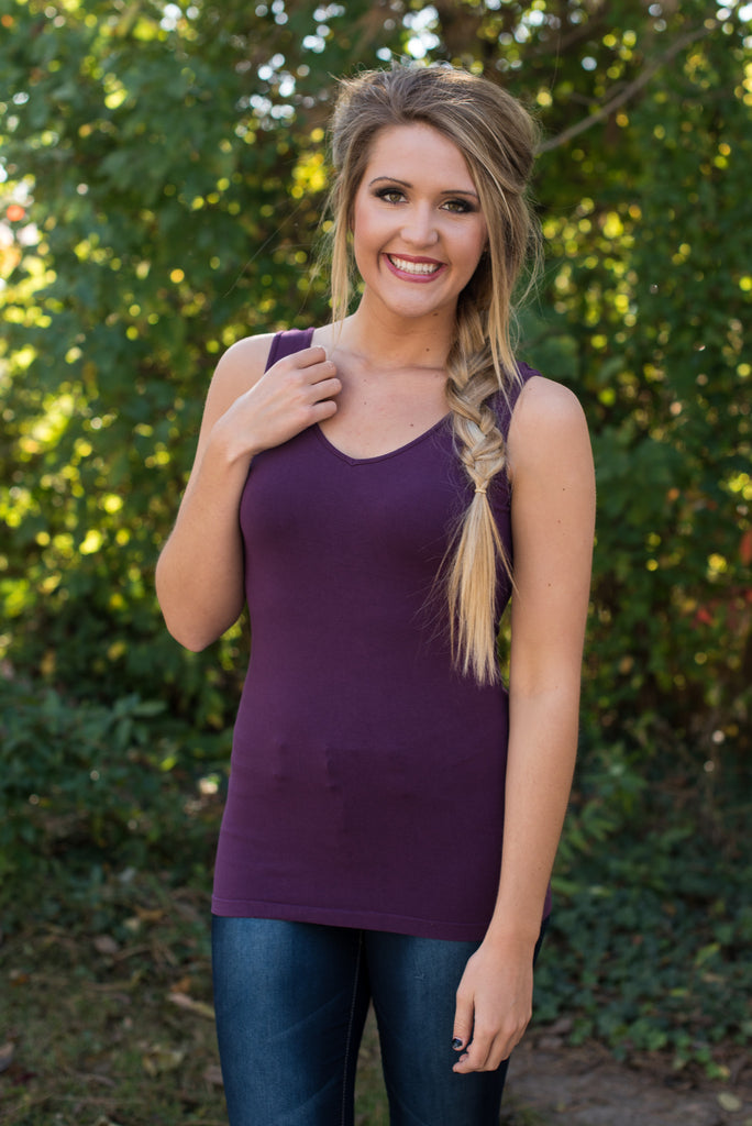 Ahh-Mazing Tank Short Shaper - Eggplant