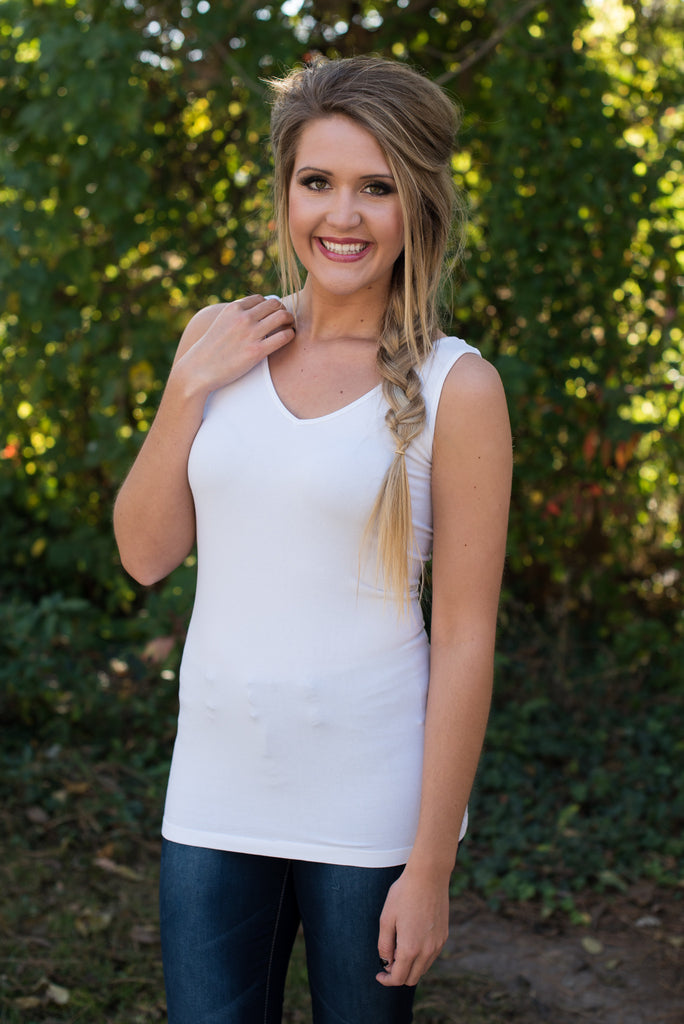 Ahh-Mazing Tank Short Shaper - White