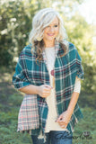 Alistaire Reversible Plaid Scarf - Green
