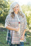 Alistaire Reversible Plaid Scarf - Green