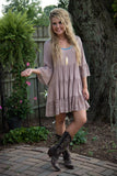 All Teared Up Dress - Mocha