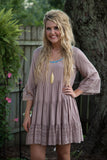All Teared Up Dress - Mocha