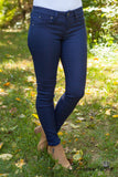 Annie Hyper Twill Skinny Jean - Navy