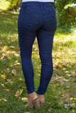 Annie Hyper Twill Skinny Jean - Navy