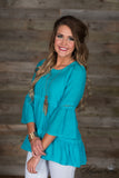 *1 LEFT - MEDIUM* Arabel Lattice Top - Jade