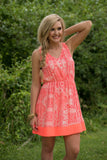 Atlantic Coral Dress - Neon Coral