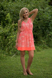 Atlantic Coral Dress - Neon Coral