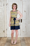 Bright New Day Dress - Yellow/Blue
