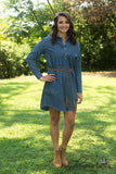 Cabin Fever Denim Dress - Medium Wash