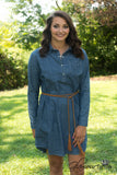 Cabin Fever Denim Dress - Medium Wash