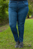 Curvy| Carmine Skinny Jean - Medium Wash