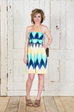 Chevron Days Short Maxi - Mint