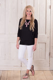 Comfy Girl 3/4 Sleeve - Black