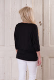 Comfy Girl 3/4 Sleeve - Black