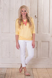 Comfy Girl 3/4 Sleeve - Yellow