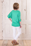 Comfy Girl 3/4 Sleeve - Kelly Green