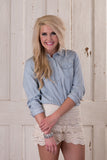 Crazy for Lace Shorts - Ivory