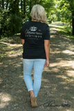Curvy| Glamour Farms Logo Tee - Black