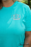 Curvy| Glamour Farms Logo Tee - Teal