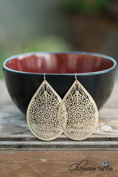 Kingsley Tear-Drop Earring - Gold