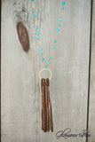 Laudes Tassel Necklace - Turquoise/Gold