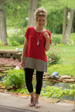 Love For Stripes Tunic - Red