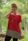 Love For Stripes Tunic - Red