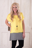 Love For Stripes Tunic - Yellow