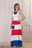 Miss Liberty Maxi Skirt - Red/White/Blue