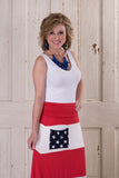 Miss Liberty Maxi Skirt - Red/White/Blue