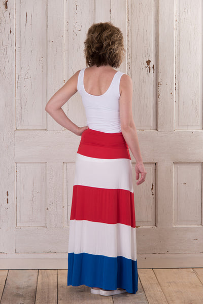 Miss Liberty Maxi Skirt - Red/White/Blue
